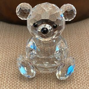 Swarovski  Crystal Sitting Teddy Bear 2" Figurine Tall